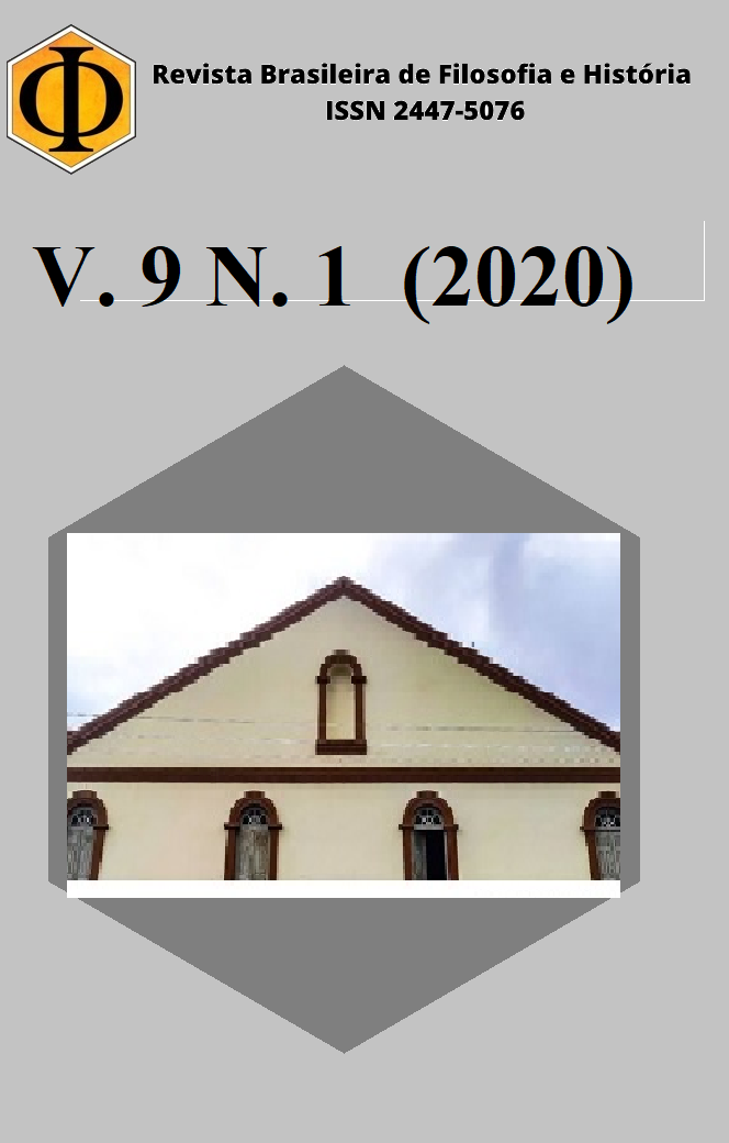 					View Vol. 9 No. 1 (2020): Revista Brasileira de Filosofia e História
				